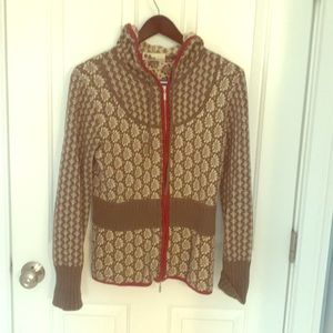 Neve Designs Hooded Ski Sweater size small